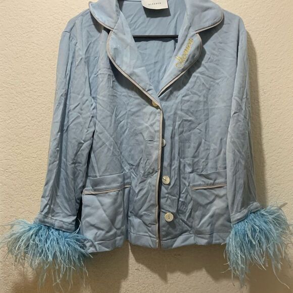 Sleeper blue party pajamas size M - Picture 5 of 9